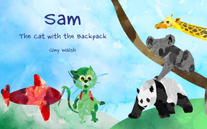 Books for Kids: Sam - The Cat with the Backpack