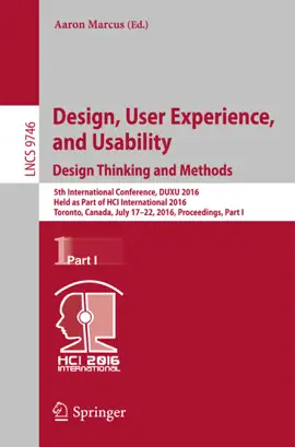 Read: Design, User Experience, and Usability: Design Thinking and Methods Book