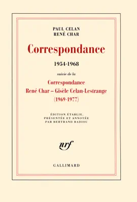 Read: Correspondance (1954-1968). Book Suivi de la Correspondance René Char - Gisèle Celan Lestrange