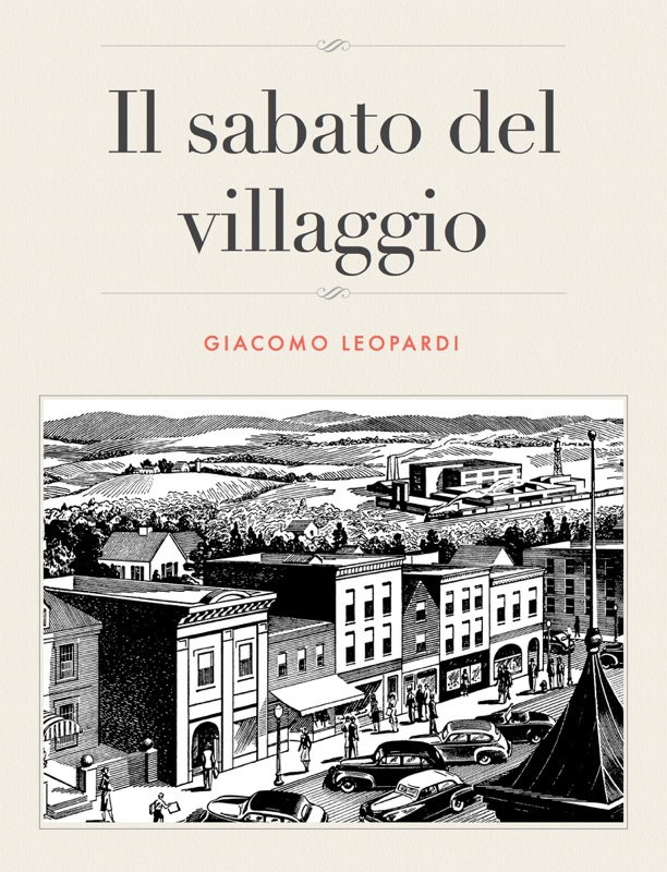 Il sabato del villaggio