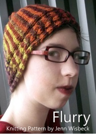 Flurry Short Row Hat Knitting Pattern - Jenn Wisbeck