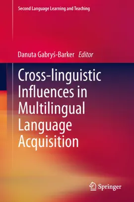 Read: Book Cross-linguistic Influences in Multilingual Language Acquisition