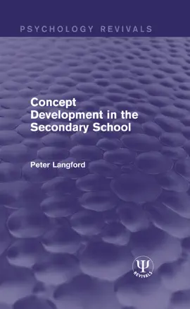 Concept Development in the Secondary School