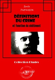 Définitions du crime et fonction du châtiment