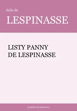 Read: Book Listy panny de Lespinasse