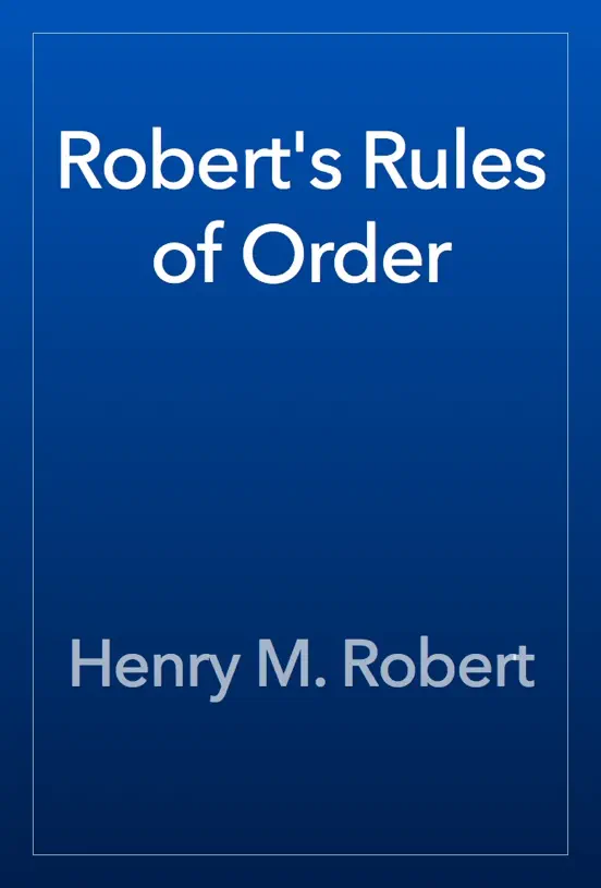 Robert's Rules of Order