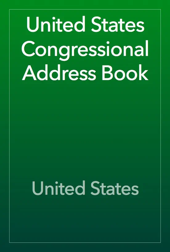 United States Congressional Address Book