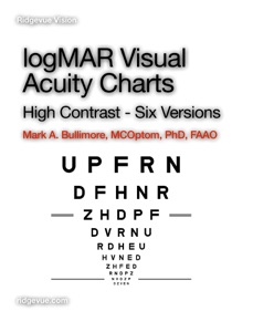 logMAR Visual Acuity Charts -  Six Versions