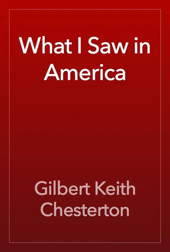 What I Saw in America