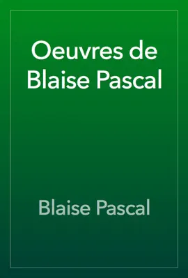 Read: Book Oeuvres de Blaise Pascal