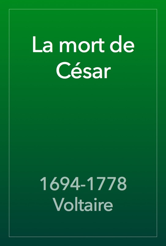 La mort de César