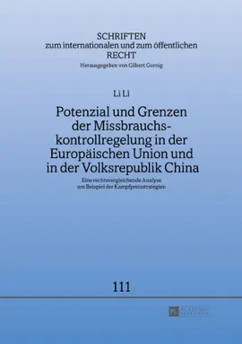 Read: Potenzial und grenzen der missbrauchskontrollregelung in der europäischen union Book und in der volksrepublik china