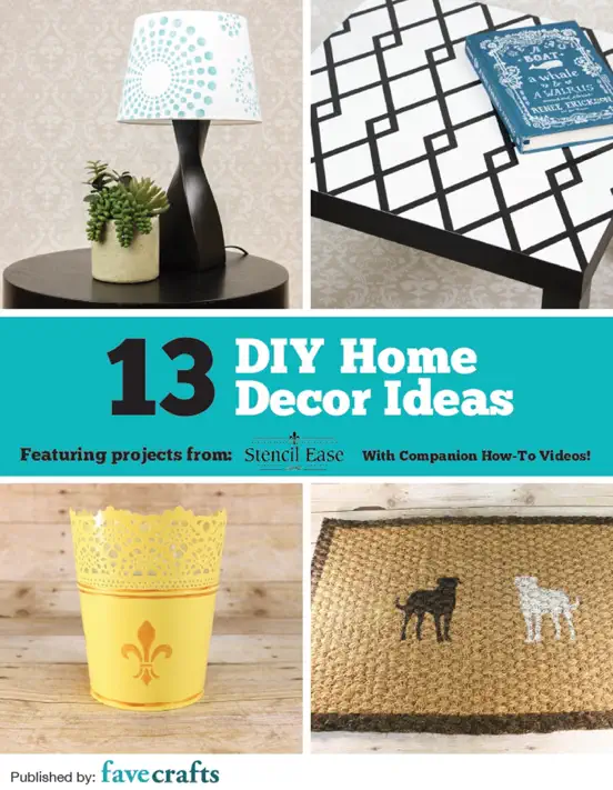 13 DIY Home Decor Ideas from Stencil Ease