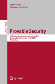 Provable Security - Liqun Chen & Jinguang Han