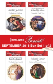 Harlequin Presents September 2016 - Box Set 1 of 2 - Rachael Thomas, Carol Marinelli, Chantelle Shaw & Michelle Conder