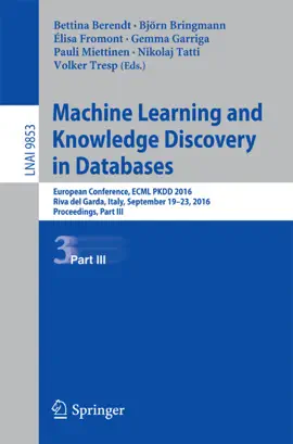 Read: Machine Learning and Knowledge Discovery Book in Databases