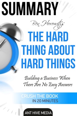 Capa do livro The Hard Thing About Hard Things: Building a Business When There Are No Easy Answers de Ben Horowitz