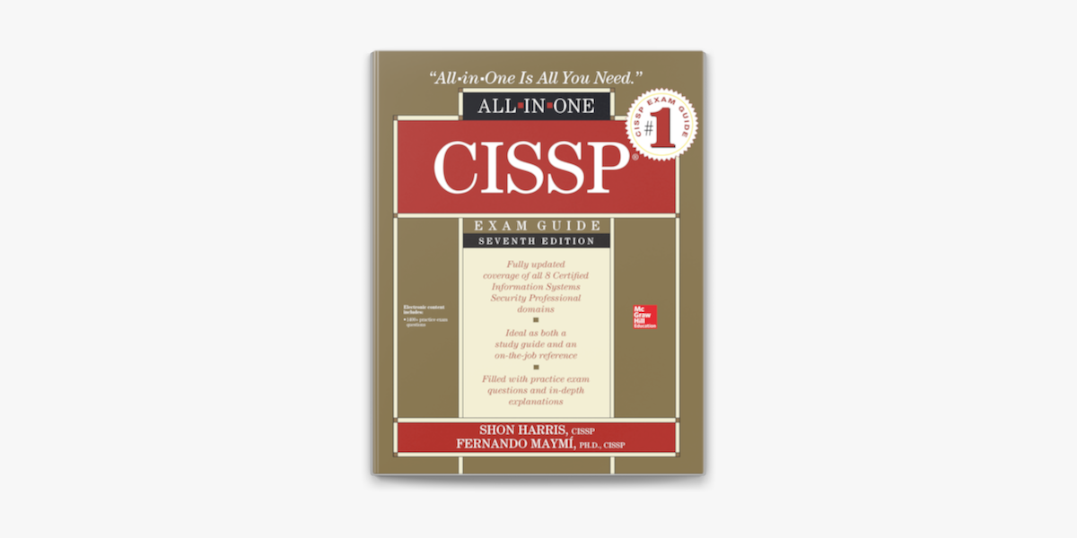 CISSP All-in-One Exam Guide, Seventh Edition on Apple Books