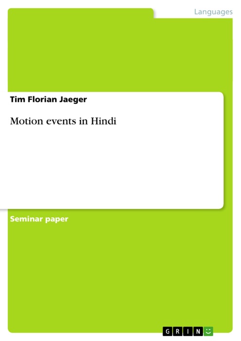 Motion events in Hindi