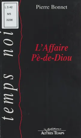 Read: L'affaire Pè-de-Diou Book