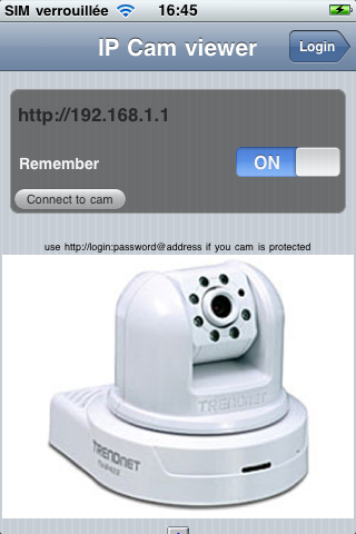 camip app screenshot