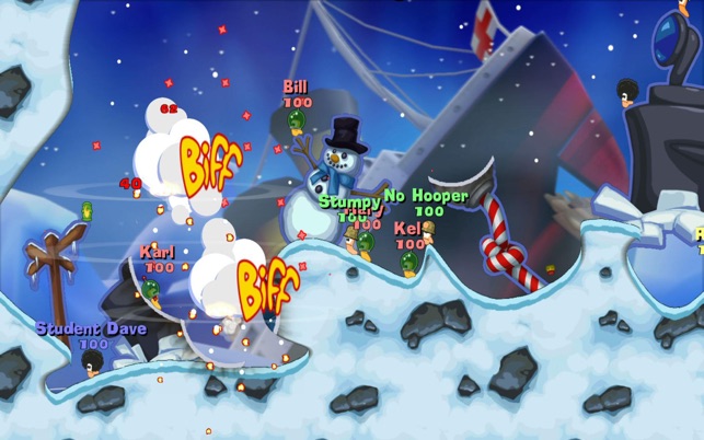Captura de pantalla de l'edició especial de Worms