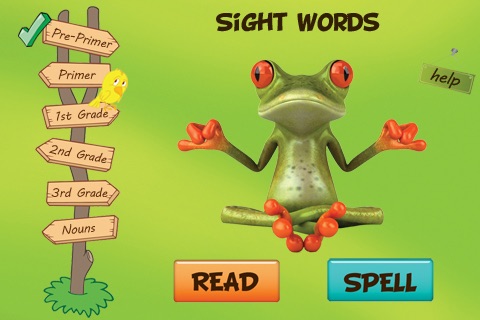 A Sight Words Read and Spell app with checkmark and review - FREE