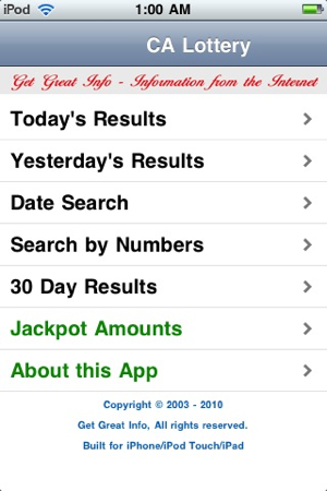 California Lottery Lite Results(圖1)-速報App