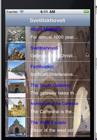 Screenshot 1 of SVETITSKHOVELI_ENG App