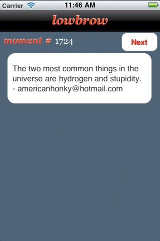 lowbrow iPhone screenshot 2 - Entertainment app