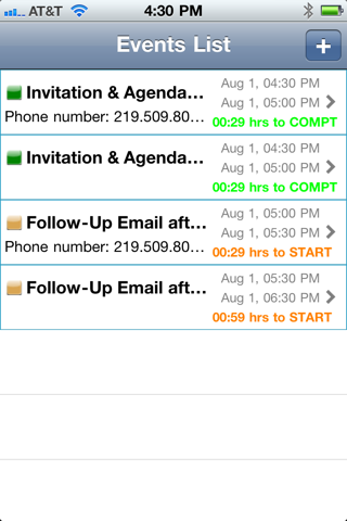 Event Tracker Plus app screenshot 3