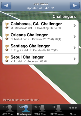 Tennis For The Win iPhone screenshot 3 - Sports app