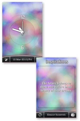 i C Lite: Analog and Digital Clocks with Inspirational Quotes screenshot 3