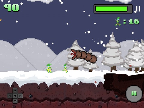 Screenshot #1 for Super Mega Worm Vs Santa