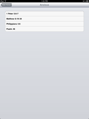 Bible Verses iPad screenshot