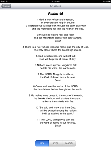 Bible Verses iPad screenshot