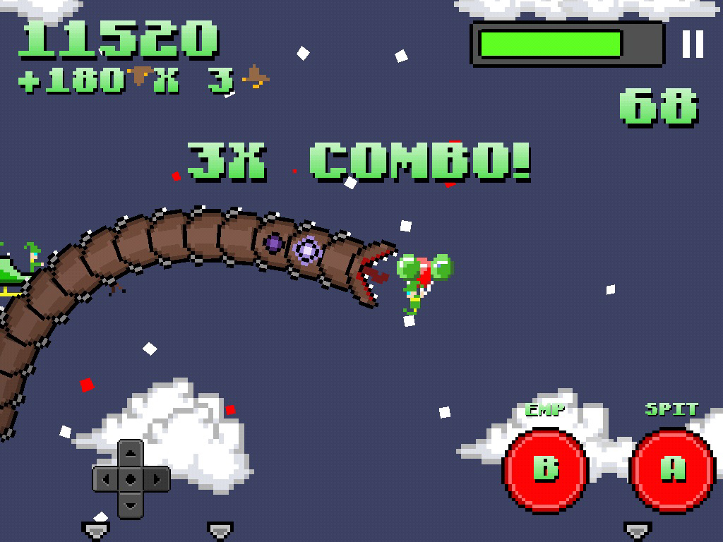 Super Mega Worm Vs Santa screenshot 7