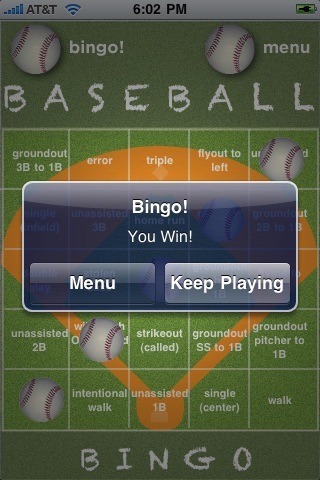 Baseball Bingo Free