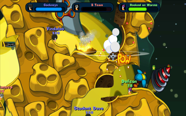 ‎Zrzut ekranu z edycji specjalnej Worms