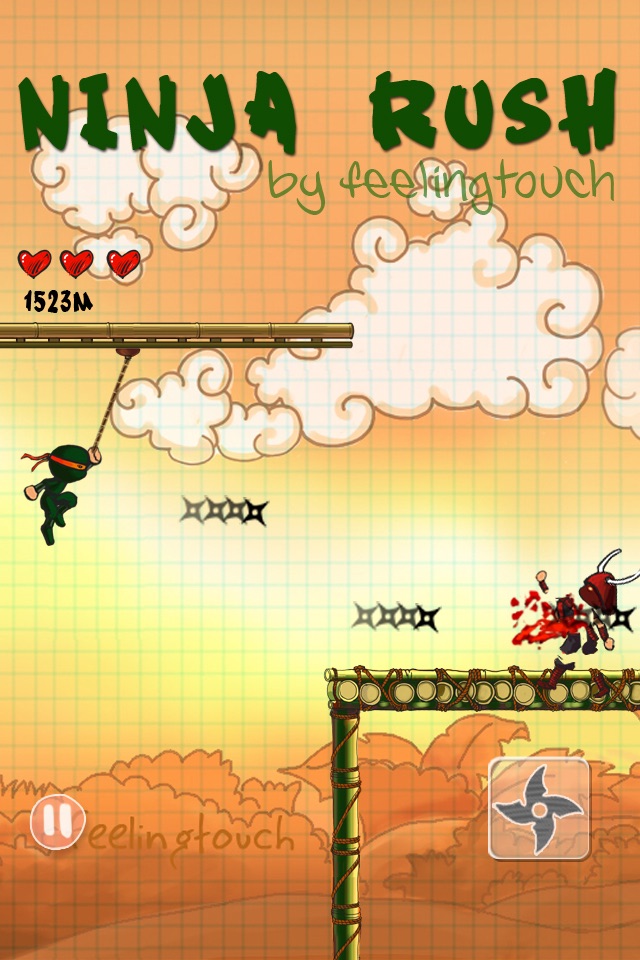 Ninja Rush Free screenshot 2