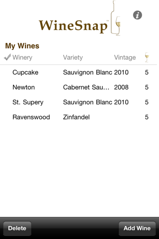 WineSnap screenshot