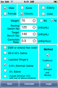 Na Calculator screenshot