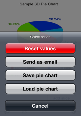 Pie Chart 3D Free screenshot 3