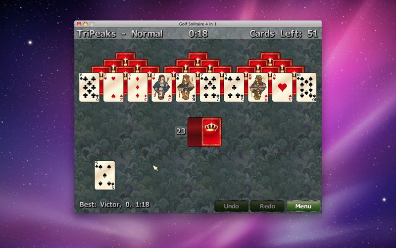 golf solitaire 4 in 1 iphone screenshot 2