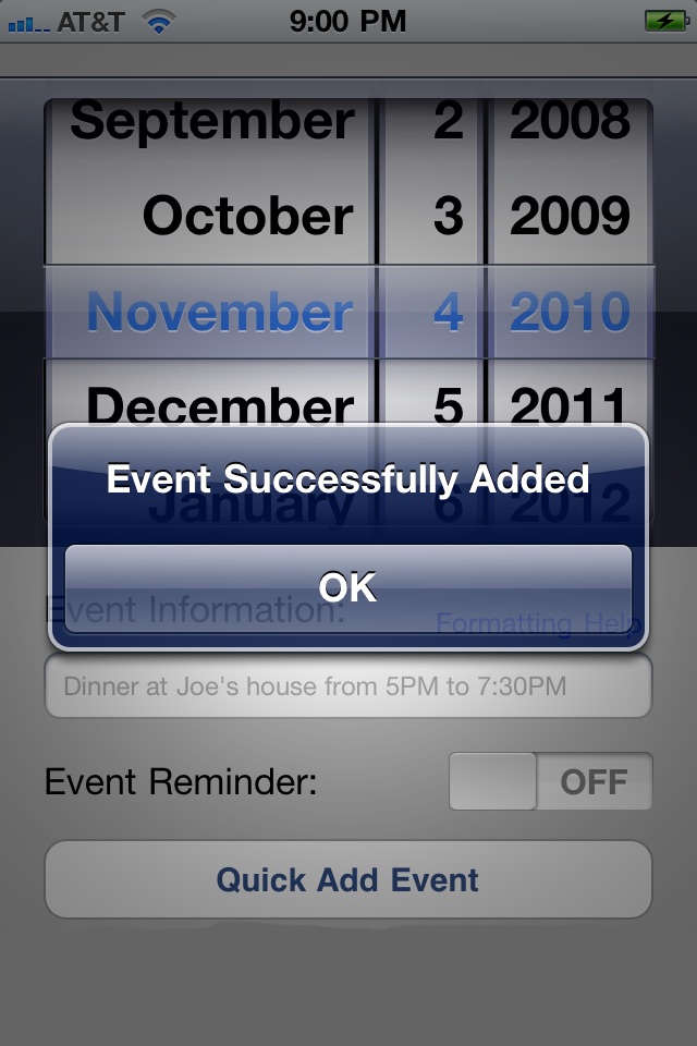 Calendar Event Quick Add screenshot 3