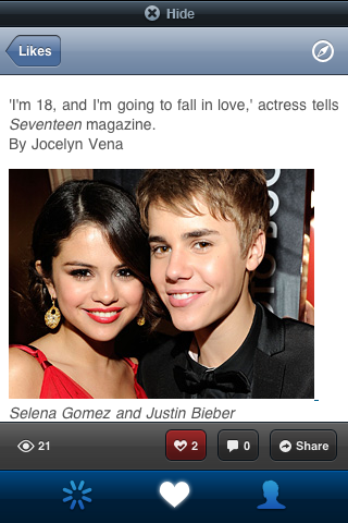 ~iBieber iPhone screenshot 5 - Music app