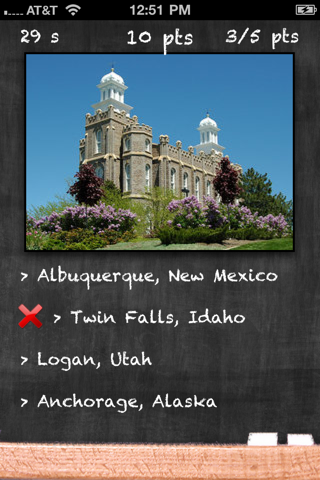 LDS Temple Quiz Lite - Guess the Temple screenshot 2