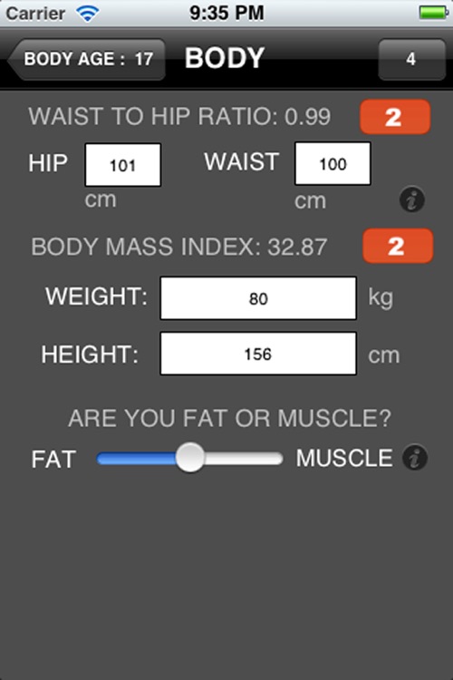 Body Age - Bio Age Fitness Tests