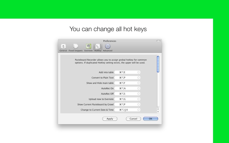 Pasteboard Recorder 3E screenshot
