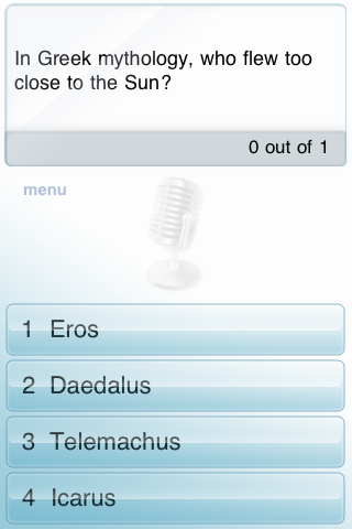 Handsfree Trivia app screenshot